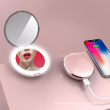 Makeup Mirror Power Bank with LED Light Mirror